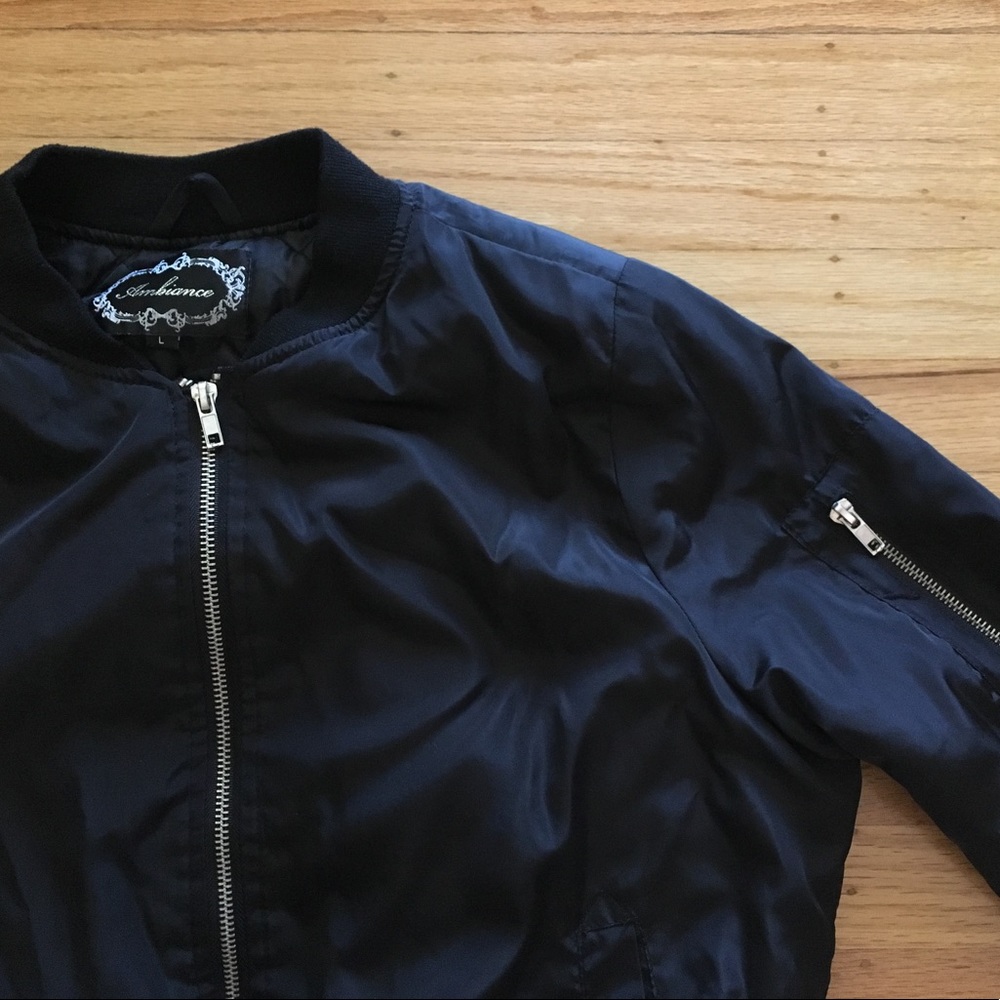 Black Bomber Jacket